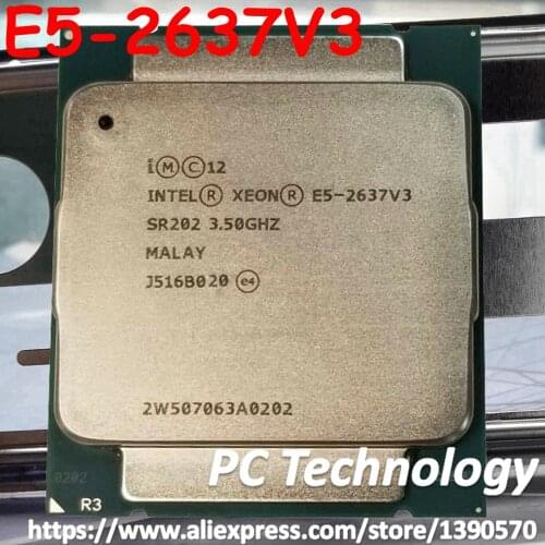 E5 2637 V3 Original Intel Xeon E5-2637V3 QS version 3.5GHz Quad-Core 15M LGA2011-3 135W DDR4 2133MHz E5 2637V3 Free Shipping