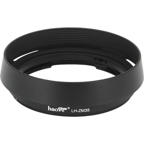 Haoge LH-ZM35 Bayonet Metal Round Lens Hood Shade Compatible with Carl Zeiss Distagon T 1.4/35 35mm f1.4 ZM Lens Black