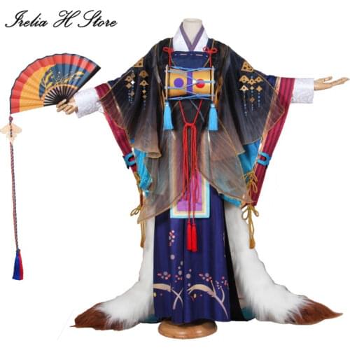 Mae Tamamo Onmyoji Game Cosplay Mae Tamamo cosplay costume dress kimono costume