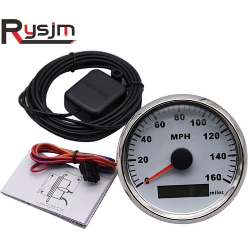 Waterproof 85mm GPS Speedometer MPH Speedo Gauge 160MPH for Car ATV UTV Motorcycle Marine Boat with Backlight 9-32V Speed meter