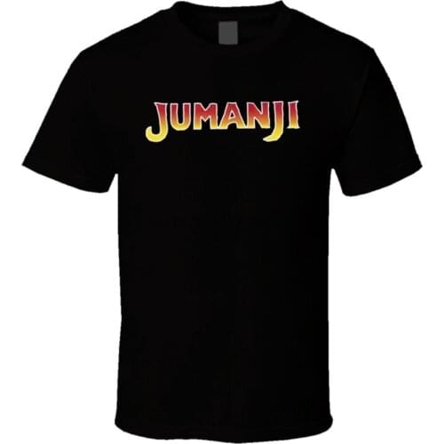 Jumanji Robon Williams Classic Movie T Shirt Black Cheap wholesale teesFashion Style Men TeeT shirt printingmens tee shirts