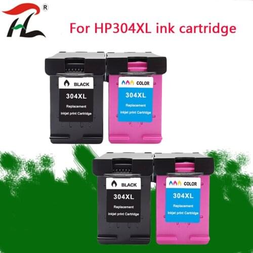 YLC Replacement for HP 304 XL 304XL hp304 304 Ink Cartridge for HP Deskjet 3720 3721 3723 3724 3730 3732 3752 3755 3758 printer