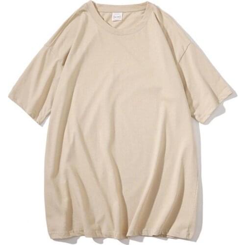 70% Hot Sell Men Casual Solid Color Half Sleeve O Neck Soft Loose T-shirt Baggy Shirt Top