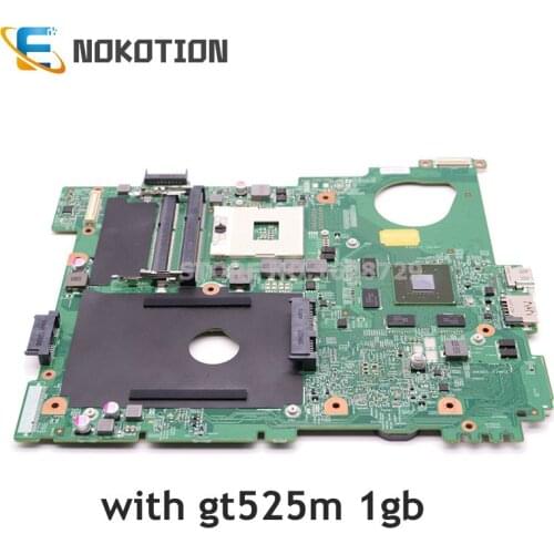 NOKOTION For DELL inspiron 15R N5110 Laptop motherboard CN-0J2WW8 0J2WW8 Mainboard HM67 DDR3 GT525M 1GB GPU