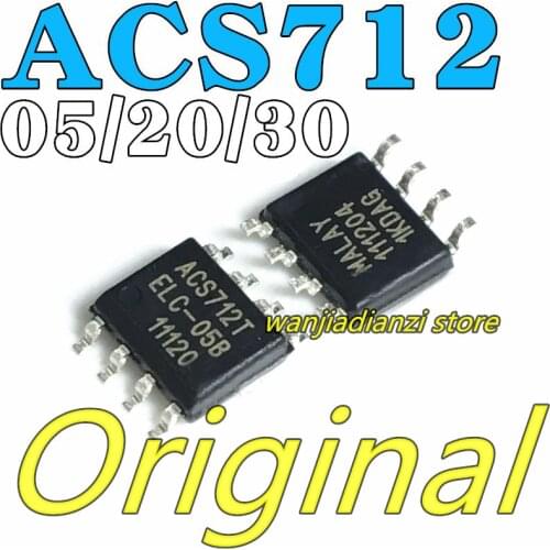 New and original ACS712ELCTR-05B-T/ACS712ELCTR-20A-T/ACS712ELCTR-30A Convert current sensor IC chip