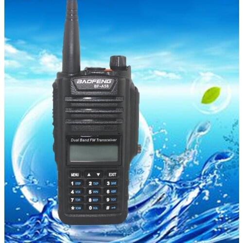 The Newest Baofeng BF-A58 Handheld Walkie Talkie 5W UHF VHF UV Dual Band Waterproof UV-9R Two Way Radio Interphone Transceiver