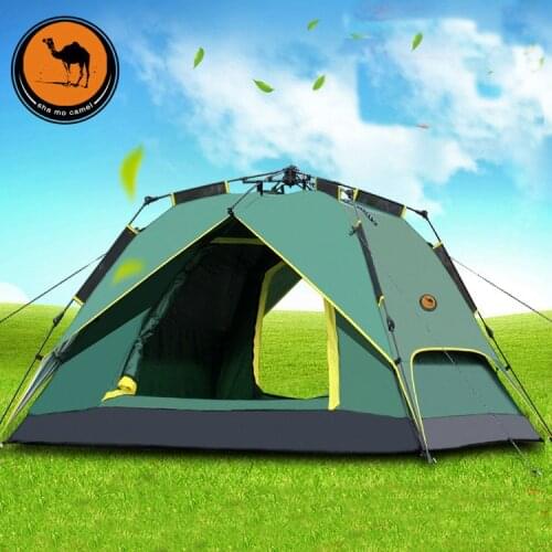 New outdoor big space 3-4person automatic beach party tents waterproof anti-UV family camping camping tent