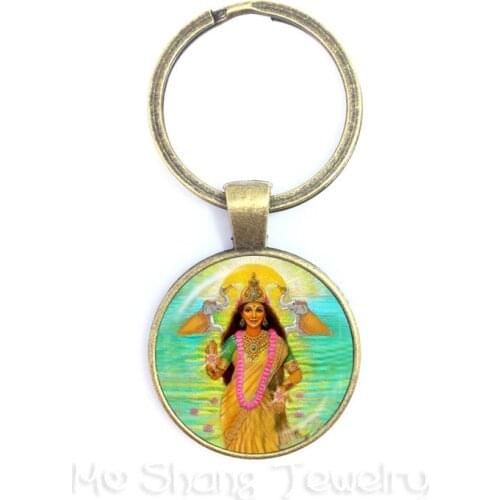 Drop Shipping Ganesha Statue Hindu Ganapati Vinayaka God Keychains,Trendy Lord Ganesha Indian Buddhism Jewelry for Women Men