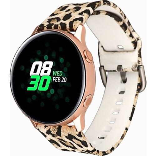 Honecumi For Garmin Vivoactive 3 Watch Band Silicone Leopard Pattern Smart Watch Strap For Garmin Vivoactive3 Bracelet
