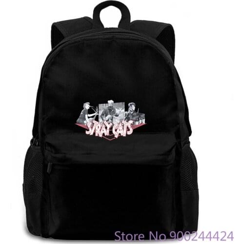 Stray Cats Members Harajuku Hipster Cool New Movie women men backpack laptop travel school adult student