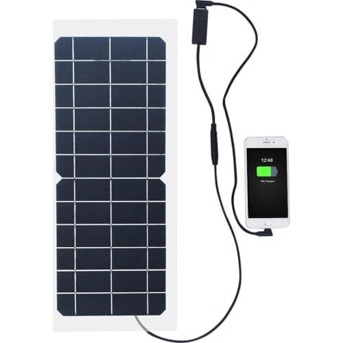 Xinpugaung Flexible Solar Panel kit 10W Waterproof Portable Charger 5v 6v USB Output Power Bank For Phone Outdoor Charging