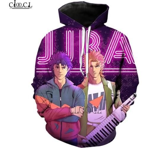 HX Anime JoJos Bizarre Adventure 3D Print Hoodie Women Men Women Tracksuit Pullover Fashion Casual Hoodies Drop Shipping