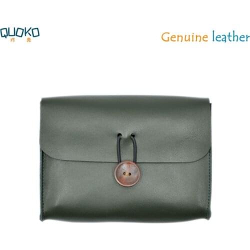 Ultra-thin Genuine leather sleeve pouch cover for Surface & Macbook Accessories Mouse Data Line Power Spply Storage Bag