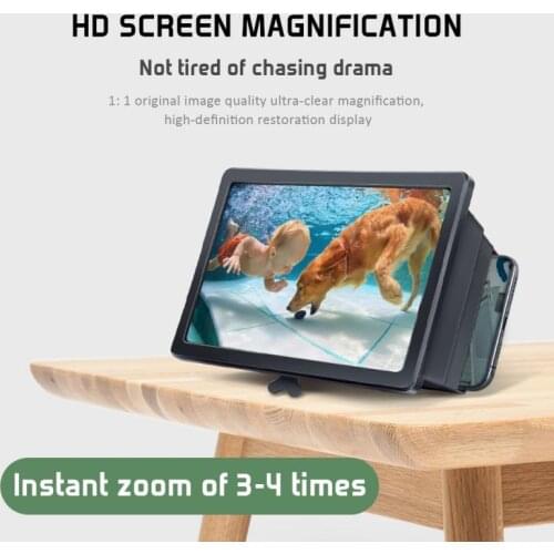 Universal Folding Fashion 3D Phone Screen Amplifier Mobile Portable Screen Magnifier For Cell Phone Screen Expander Magnifying