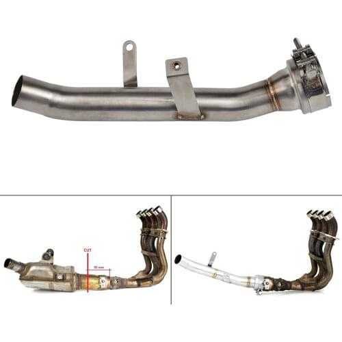 Motorcycle Mid Pipe Decat Tubo Eliminator Race Exhaust Pipe For Suzuki GSXS 1000 GSX-S1000 2015 2016 2017 2018