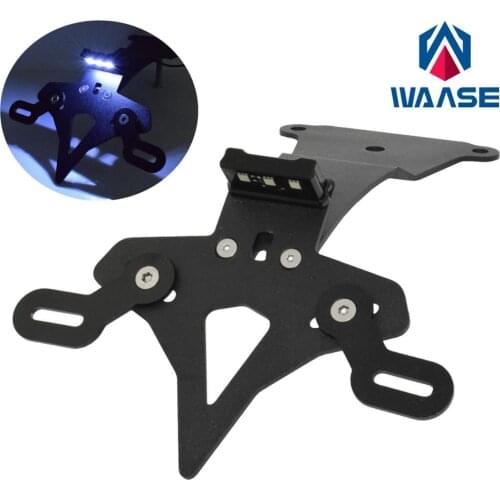 Waase Motorcycle License Number Plate Frame Holder with LED Light Tail Tidy Fender Eliminator For DUCATI Scrambler 800 2015-2021