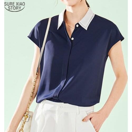 Casual Vintage Turn Down Collar Blouse 2021 Summer Sleeveless Single Breasted Women Shirts Plus Size Female Clothing 14238