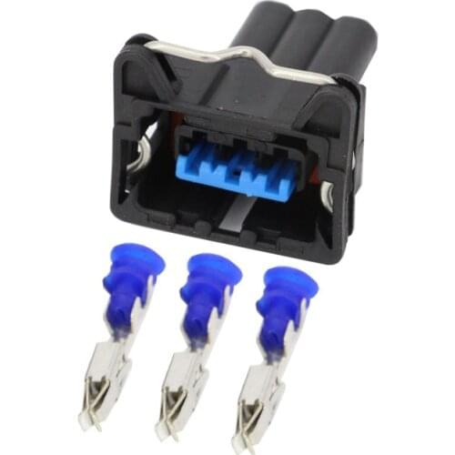 5 PCS 3 Pin EV6 Wire Connector Throttle Position Sensor Connector Standard S-745 For Volvo AIRTEX 1P1421 For FIAT DJ7034Y-3.5-21