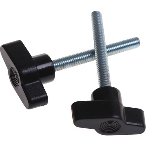 5pcs M5 M6 #Head Diameter Plum Bakelite Hand Tighten Screw / Butterfly Plastic Head Hand Knob Screw