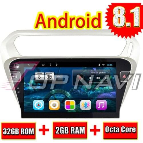 Topnavi 10.1'' Auto Car Player for Citroen C-Elysee 2014 Android 8.1 GPS Navigation Vehicle Support Steering Wheeling Control