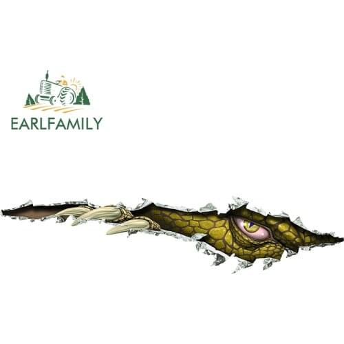 EARLFAMILY 13cm x 3cm For Torn Animal Car Stickers Laptop Decal Waterproof Windows Personality Motorcycle Trunk Scratch-Proof