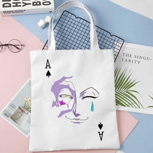 Hunter x Hunter shopping bag shopper cotton canvas reusable bolso shopper bag tote sacola bolsa compra sacolas
