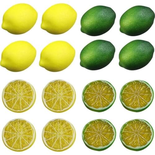 For Home Kitchen Simulation Lemon Artificial Decorations Fake Fruit Trumpet Foam Props Pack Of 36 Decorative Faux Citrus Fruits
