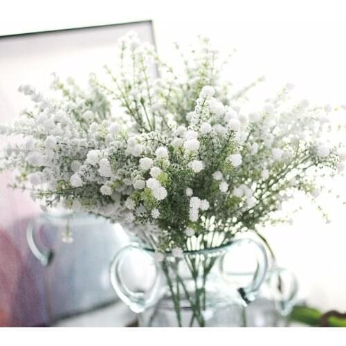 5 Bunch Artificial Gypsophila Baby Breath Fake Silk Babysbreath Flowers Plant Home Wedding Party Decoration Products