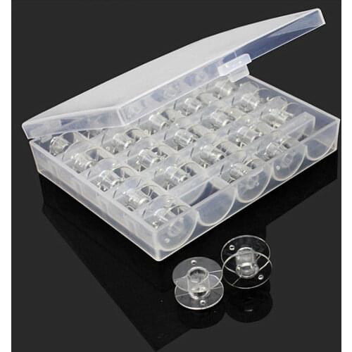Sewing Machine Bobbins Spools Empty Bobbins Spools Sewing Machine Plastic Storage Box Home Sewing Accessories Tools