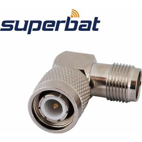 Superbat TNC Adapter TNC Plug to Jack Right Angle RF Coaxial Connector