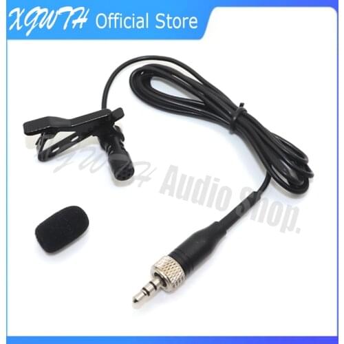 Mini Lavalier Lapel Stereo Cardioid Condenser Microphone Clip-on Mic for Sennheiser G1 G2 G3 G4 Wireless Transmitter 3.5 mm Lock