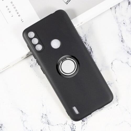 For Lenovo K13 6.5" 2021 Back Ring Holder Bracket Phone Case Smartphone TPU Soft Silicone Cover