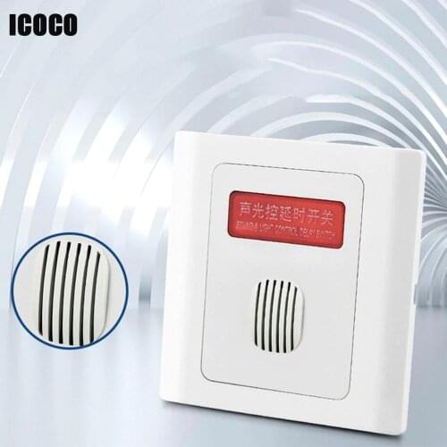 New Module 220V Voice Sensor Switch Sound Control Light Controller Wall Mounted Time Delay Switch Intelligent Auto On Off