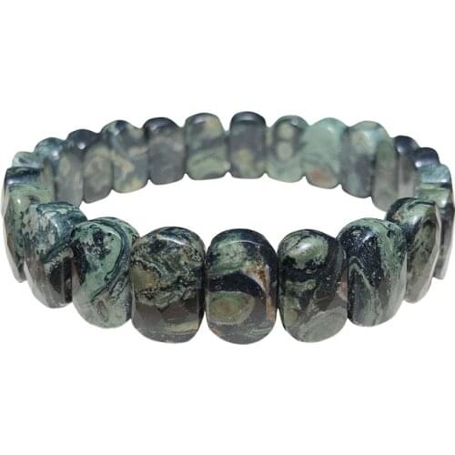 Wholesale Natural Beautiful Green Eye Hand Row Career Wealth Bracelet For Women Men Simple Crystal Fashion Jewelry JoursNeige