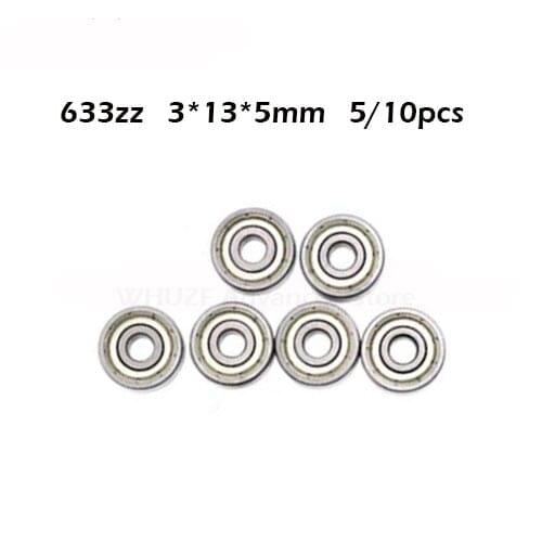 Factory direct sale 5/10PCS 633 633ZZ 633-Z 633-2Z R1340ZZ 80033 3*13*5 mm High quality miniature deep groove ball bearing