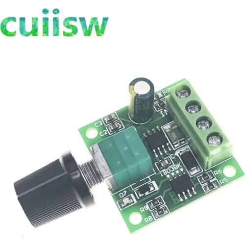 DC 1.8V 3V 5V 6V 12V 2A PWM Motor Speed Controller Low Voltage Motor Speed Controller PWM 0~100% Adjustable Drive Module