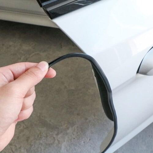 Rubber Car Door Boot Edge Protectors Dustproof Molding Trim Strip Weatherstrip Protector Guard 8m White