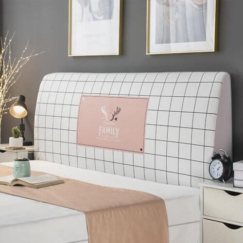 Wonderlife Nordic Elastic All-inclusive Bed Headboard Cover Full Enclosed Dust-proof Cover Cartoon Printed Bed Head Cover