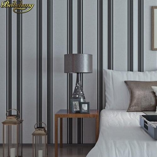 Beibehang Modern Embossed Wallpaper Roll 3D green black Stripe Wallpaper for wall papers home decor living room decoration