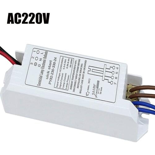 AC220V Electronic Ballasts Universal 24W 36W 55W For UVC Sterilizing Lights 2G11 UV Lamp Tub Ultraviolet Germicidal Lamp