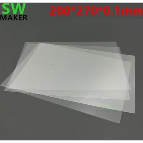 1pcs Wanhao Duplicator 8 D8 3D Printer FEP Sheet FEP Film 0.1mm thickness 200x270mm