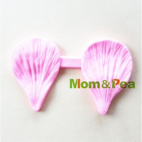 Mom&Pea 1170 Free Shipping Leaf Silicone Press Mold Cake Decoration Fondant Cake 3D Mold Food Grade