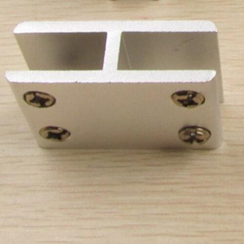 4Pcs/lot Free Shipping Aluminium Glass Partition Glass Shelf support for 8-12mm glass or board