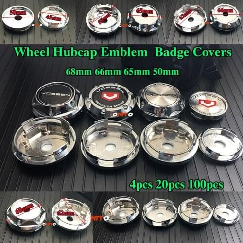 50mm 65mm 66mm 68mm Vossen Logo Car Styling Auto Car Wheel Rims Center Cap Covers Wheel Hub Cap Auto Car Decoration PVC High Cap