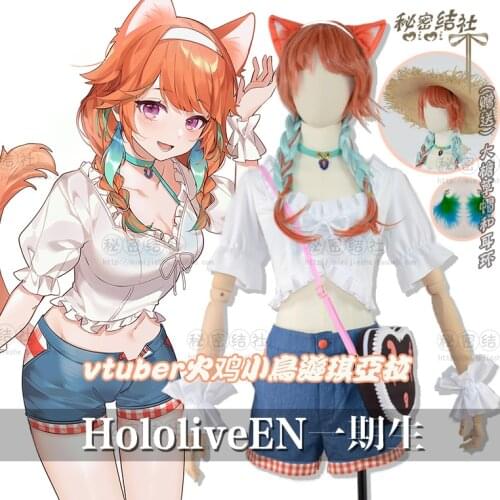 Anime Vtuber Hololive Takanashi Kiara Summer Sexy Ocean Swimsuit Uniform Cosplay Costume Halloween Women Free Shipping 2021 New