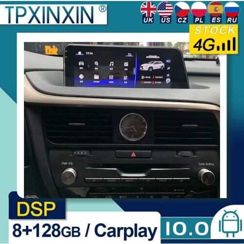 For Lexus RX 2016-2018 Android 10 Car Stereo Car Radio with Screen Car GPS Navigation Tape Recorder Head Unit
