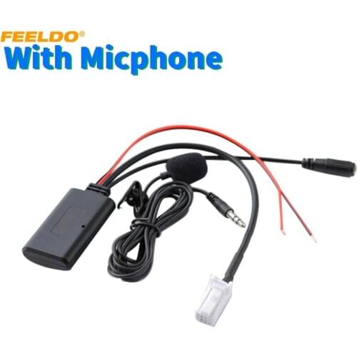 FEELDO Car Wireless Bluetooth Module Music AUX Adapter For Suzuki Sx4 Grand Vitara Auxiliary Line Aux Audio Receiver Cable