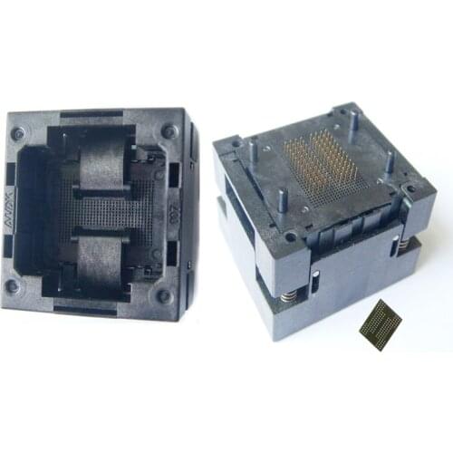 BGA132/BGA152 Burn in Socket BGA Adapter IC Test Socket For BGA132 BGA152 Flash Testing Programmer Adapter Open Top Structure