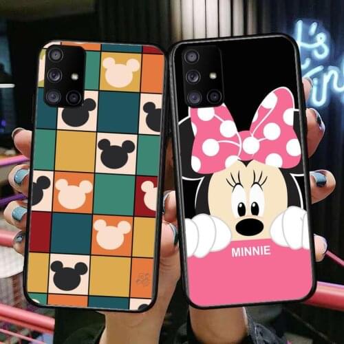 Funny cartoon Mickey fashion2021 Phone Case Hull For Samsung Galaxy A50 A51 A20 A71 A70 A40 A30 A31 A80 E 5G S Black Shell Art C