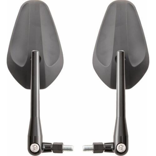 Black CNC Motorcycle Rearview Mirrors 10mm Motorbike Rear View Mirror For Sym Kymco Vespa Motorbikes Scooter Moto Accessories